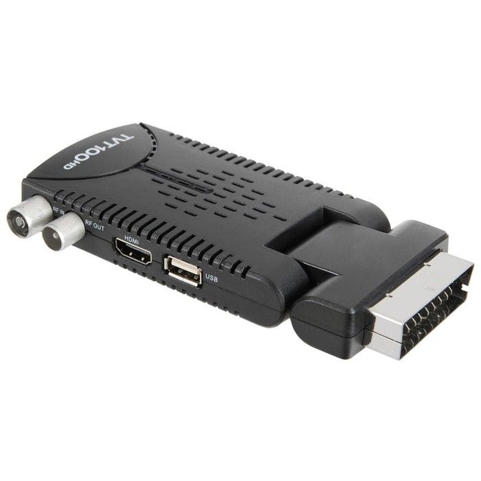 HD DTT decoder - Visiosat - TVT100 HD - Compact - USB recording - HDMI and SCART