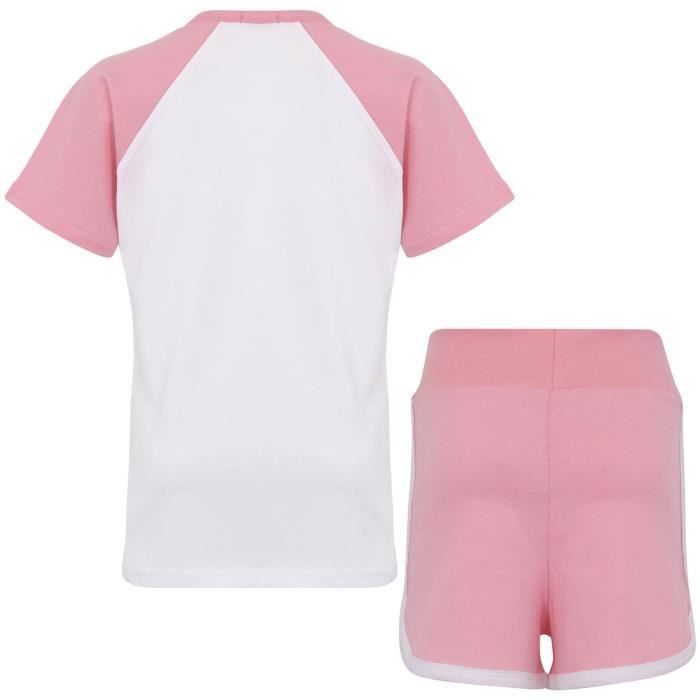 Conjunto de ropa - A2Z - Rosa bebé - Camiseta de manga corta - Pantalones cortos - 2 piezas