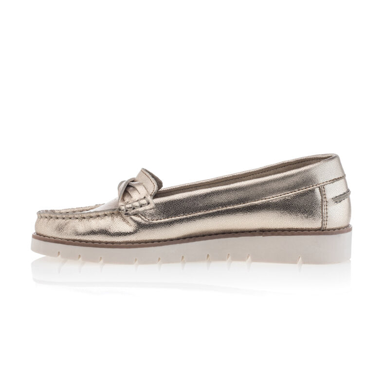 Gelbe Damen-Loafer/Bootsschuhe