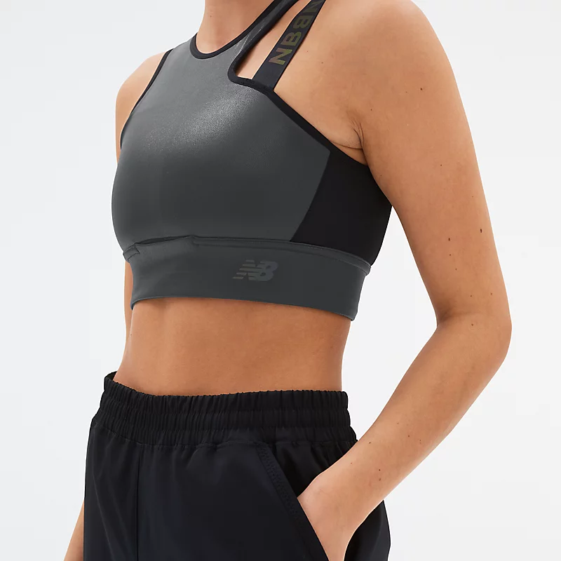 Biustonosz damski Q Speed Shape Shield Crop – SZARY