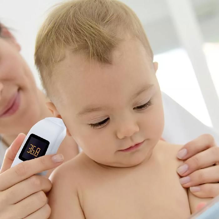 Thermomètre frontal et auriculaire - Terraillon - THERMO FAST - Infrarouge - 20 mémoires - Alerte sonore et lumineuse -