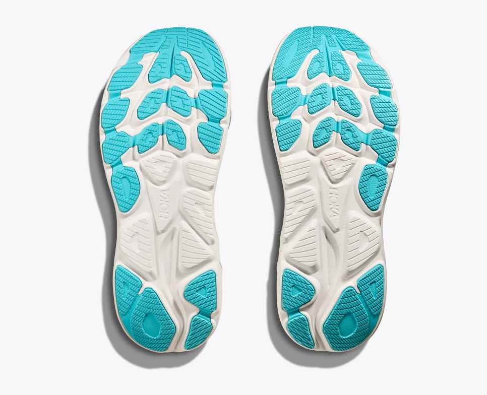 HOKA Clifton 10 Blanco / Azul Cielo