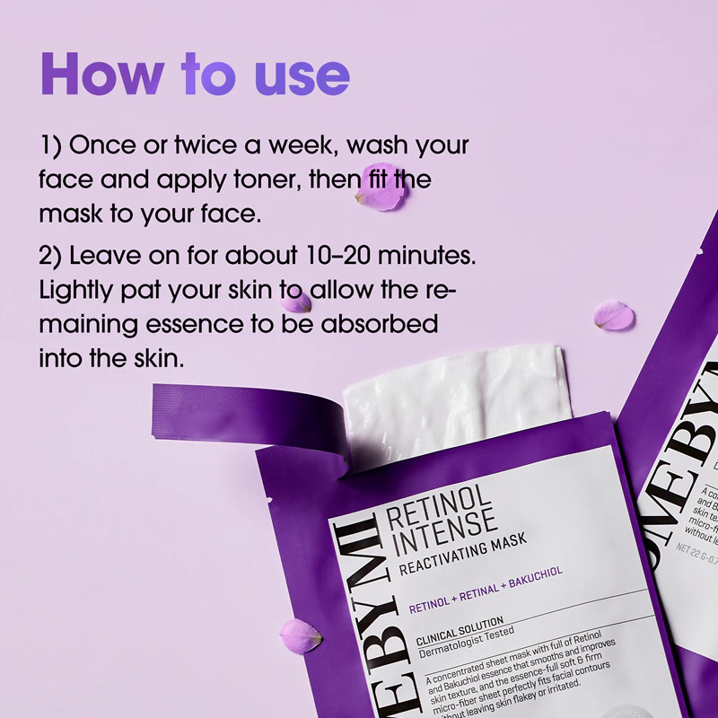 Máscara facial antirrugas Some By Mi Retinol Intense Reactivating Mask para pele madura