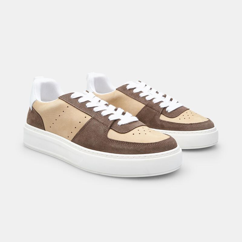 BATA Skórzane trampki męskie