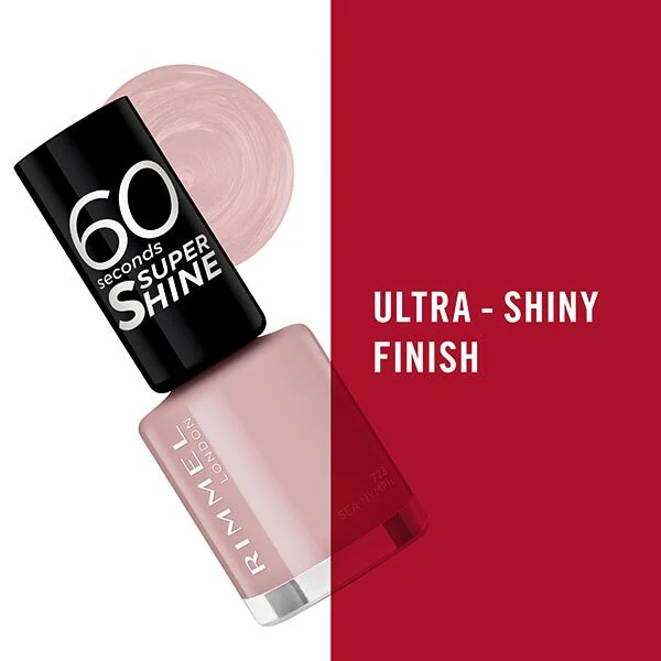 „Rimmel 60 Seconds Super-Shine“ nagų lakas – „Sea Nymph“