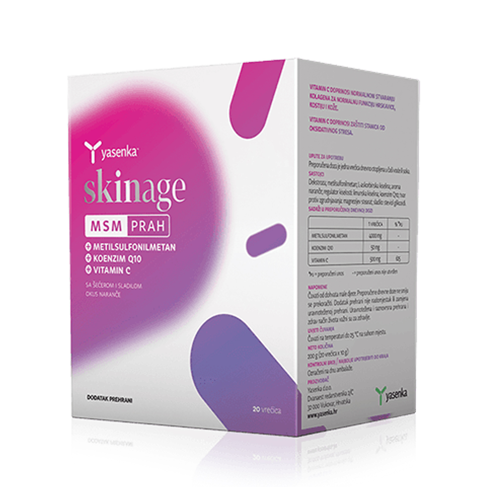 Yasenka Skinage Msm-jauhe
