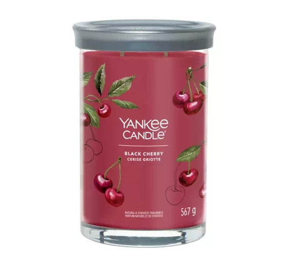 Yankee Candle Signature Tumbler duża świeca zapachowa Black Cherry 567 g