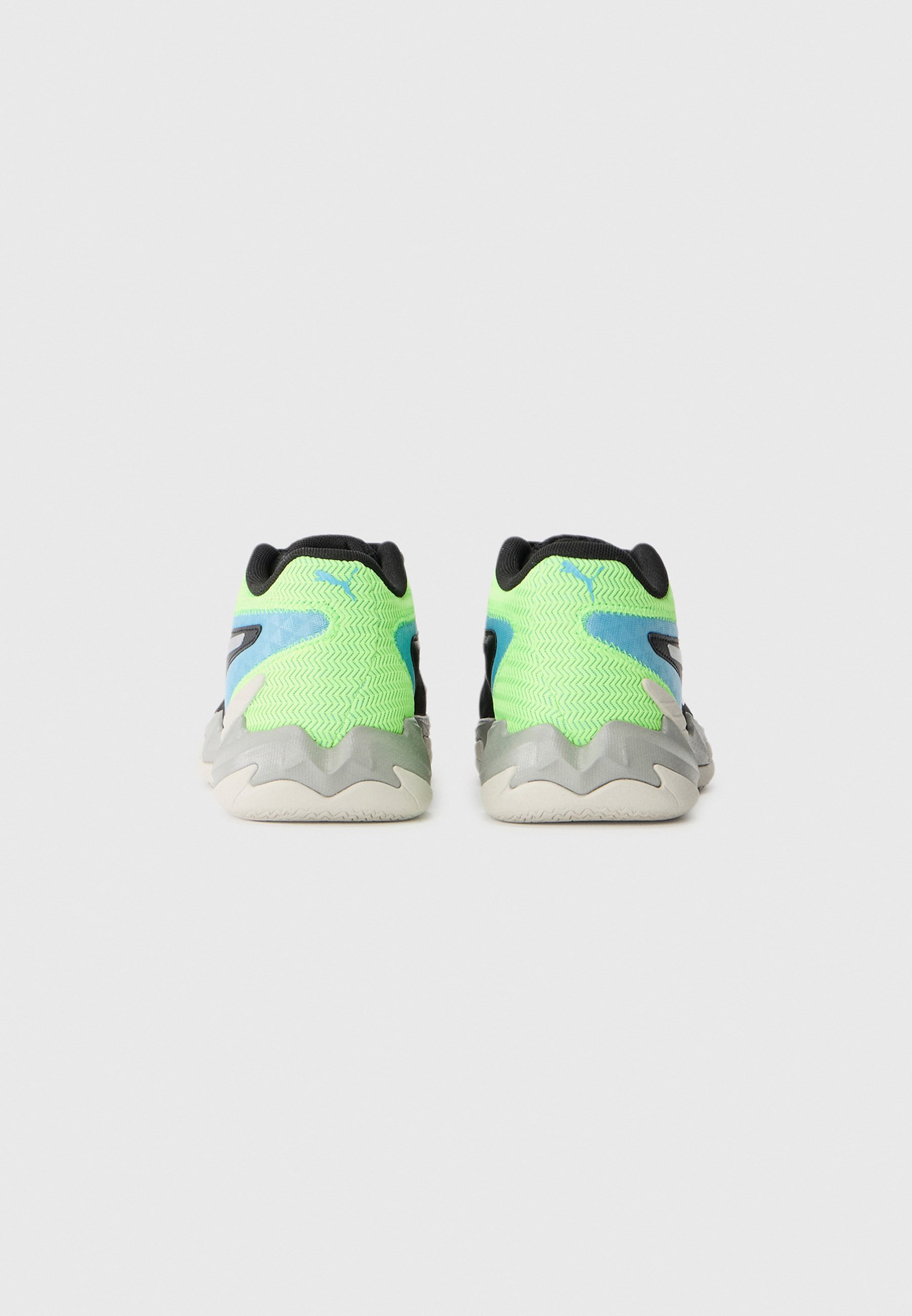 Puma DAGGER UNISEX - Basketbalschoenen - zwart/felblauw/groen
