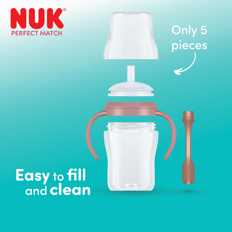 NUK Perfect Match Beerfles met rietje