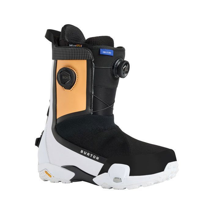 Botas de snowboard Burton Highshot X Step On® Regular para hombre, color naranja crema/multicolor.