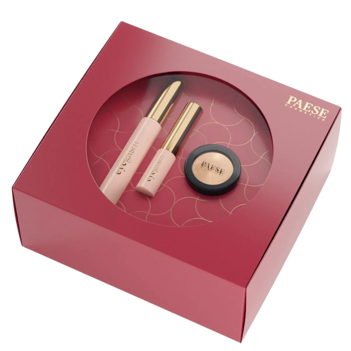 Paese Eyegasm Zestaw (Maskara Eyegasm + Eyeliner Eyegasm + Cień do powiek Diamond Mono 9)