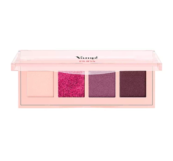 Pupa Milano Vamp! paletka 4 cieni do powiek 004 Vibrant Plum 5,2g