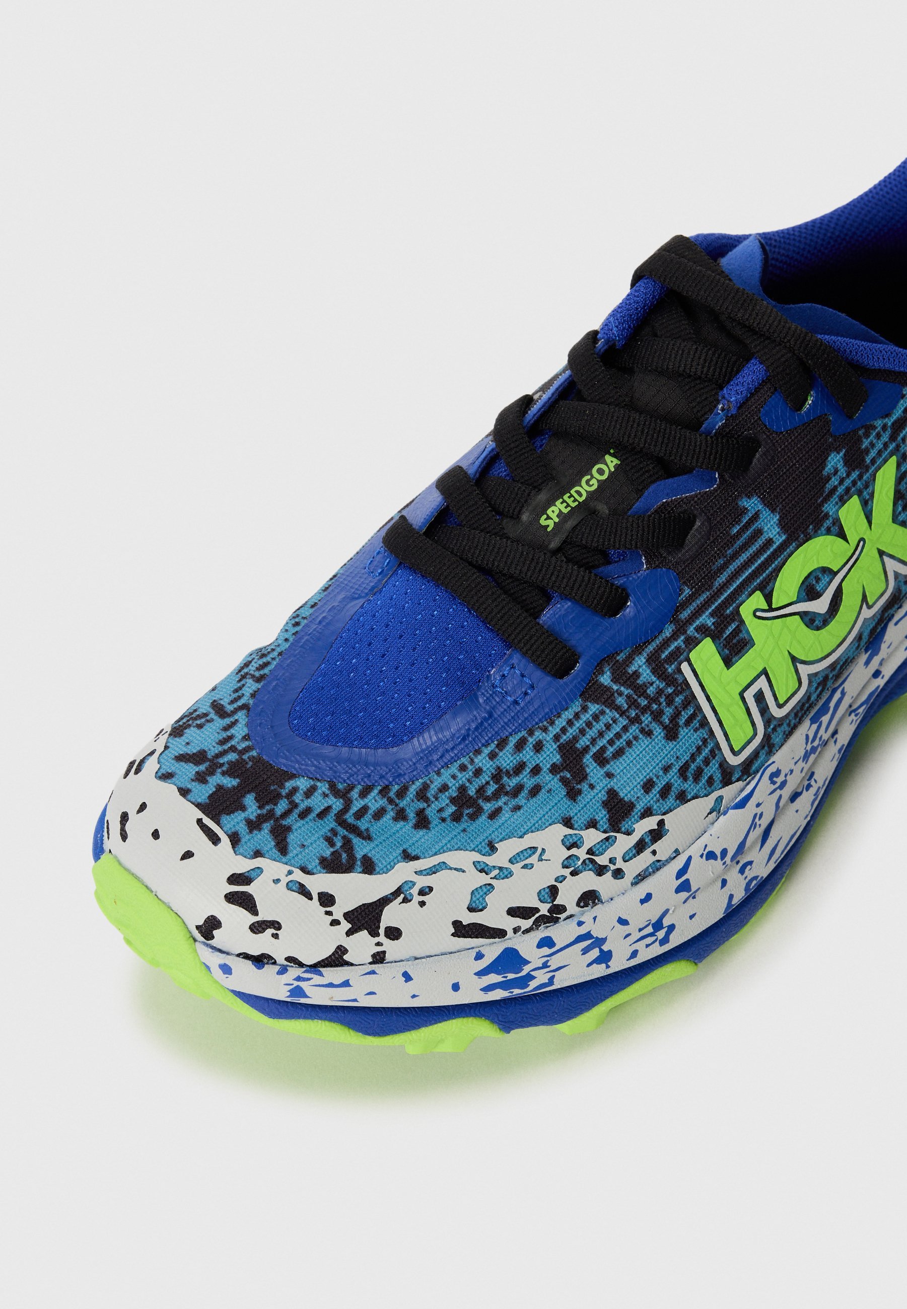 HOKA SPEEDGOAT 6 UNISSEX - Tênis de corrida em trilha - azul celeste/lima neon