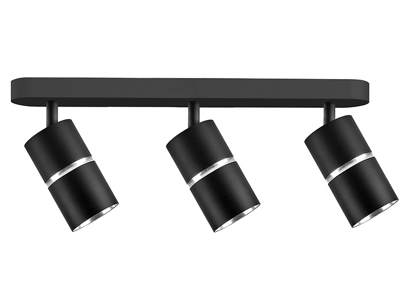 Lampa sufitowa Bamboo spot 3-punktowy aluminiowy czarny