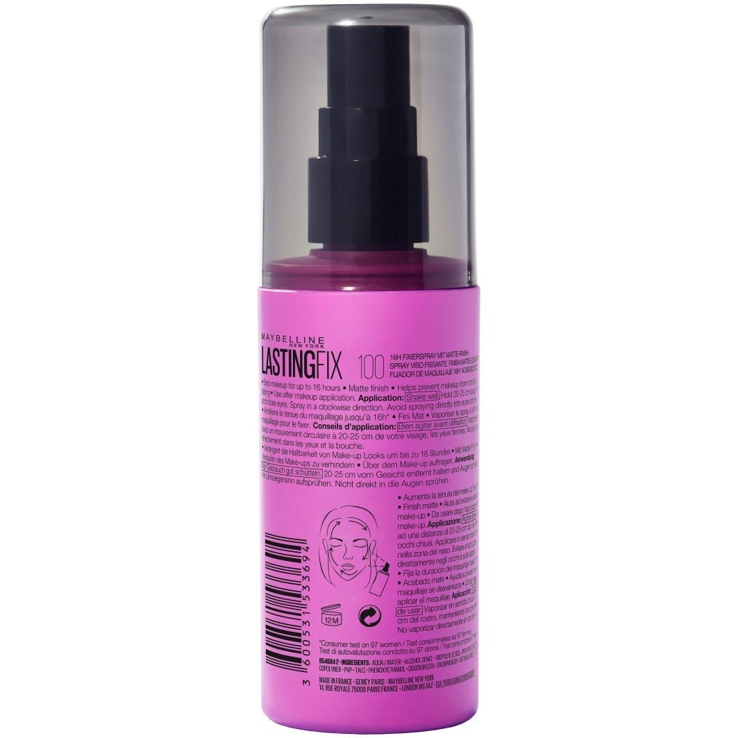 Fixačný sprej Maybelline pre dlhotrvajúcu ochranu make-upu – 100 ml