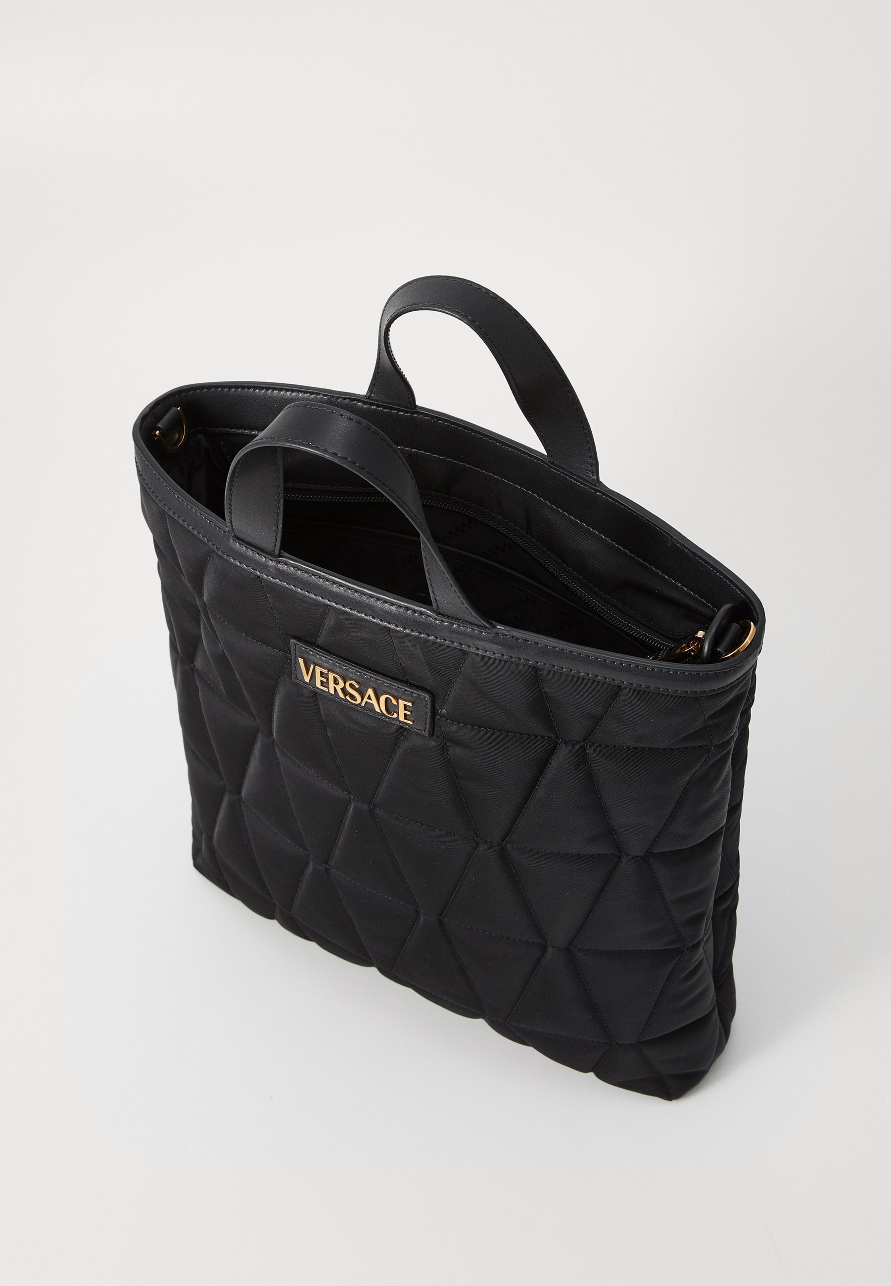 Geborduurde Versace handtas - zwart/goudkleurig