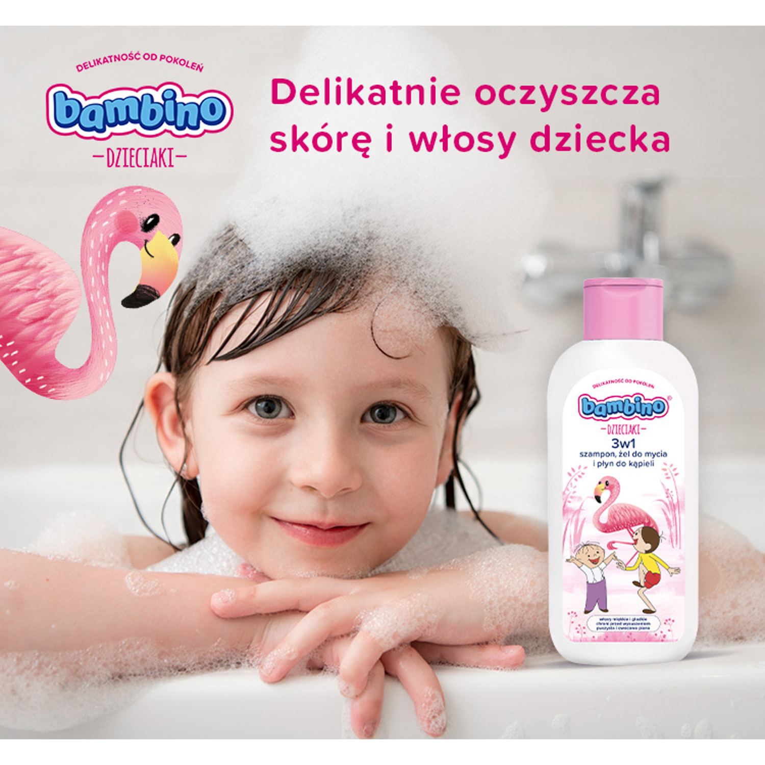 Bambino 2 viename kūno ir plaukų prausimosi gelis, 400 ml