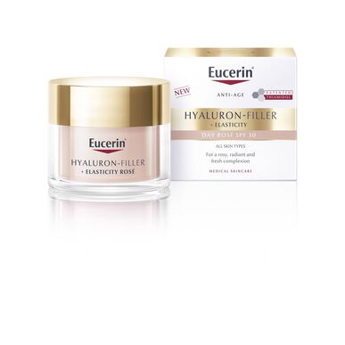 Eucerin Hyaluron Filler Elasticity Day Rosé skaistinamasis ir putlinantis tonuotas veido kremas 50 ml 50 ml