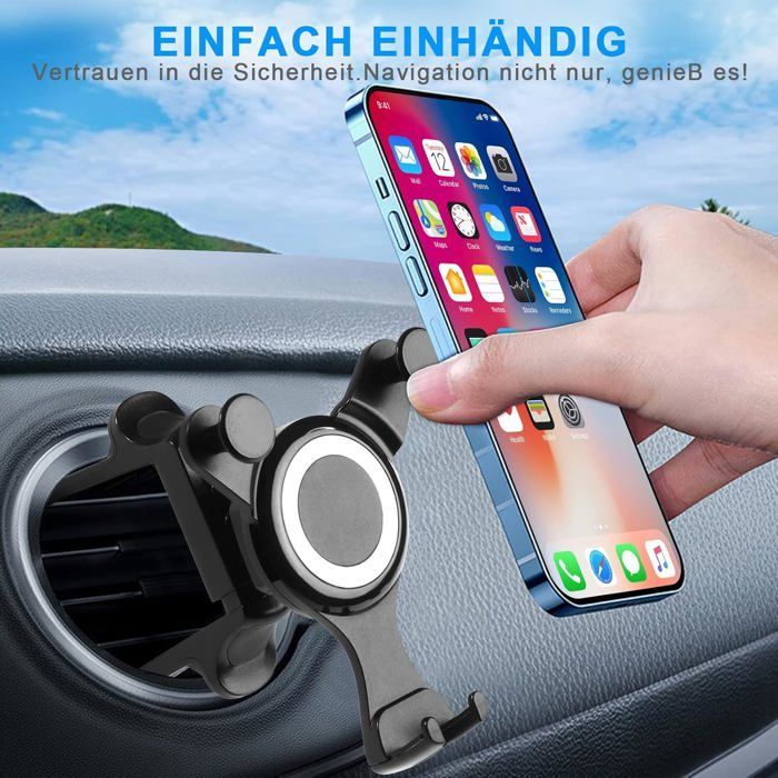 FRIENDS - PHONE MOUNT - Round car air vent mount for Mercedes Benz ABCES GLA GLC GLE GLS AMG W205 W213 - 120