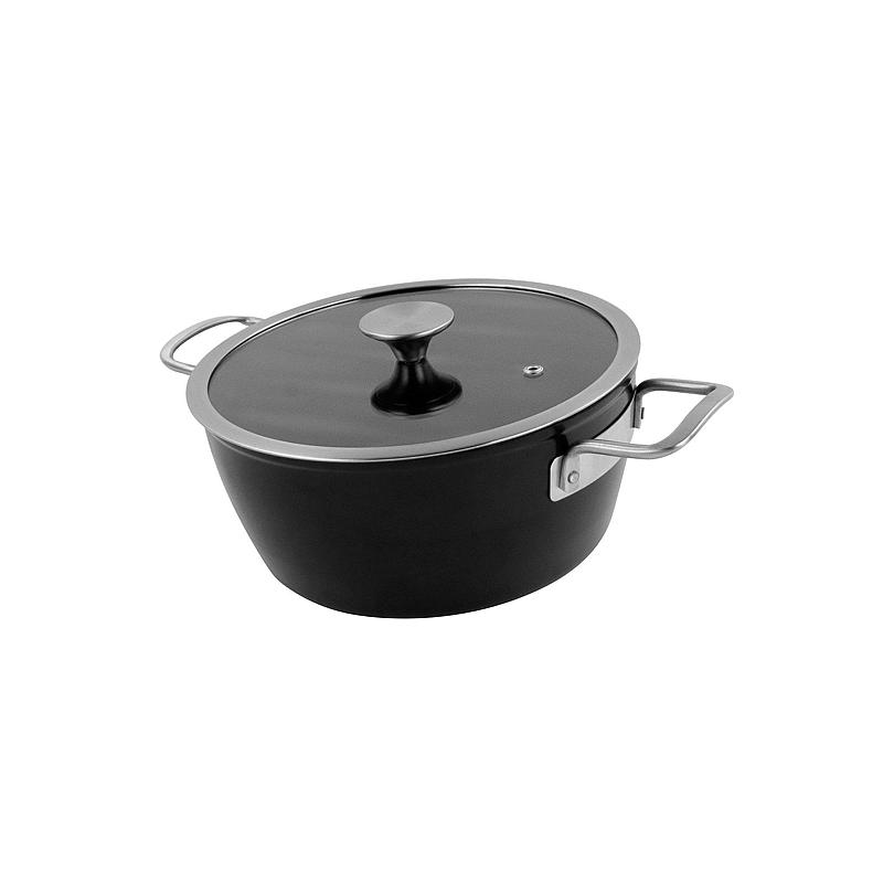 Cazuela Cuisine Chef de 24 cm de diámetro con tapa de cristal Chef