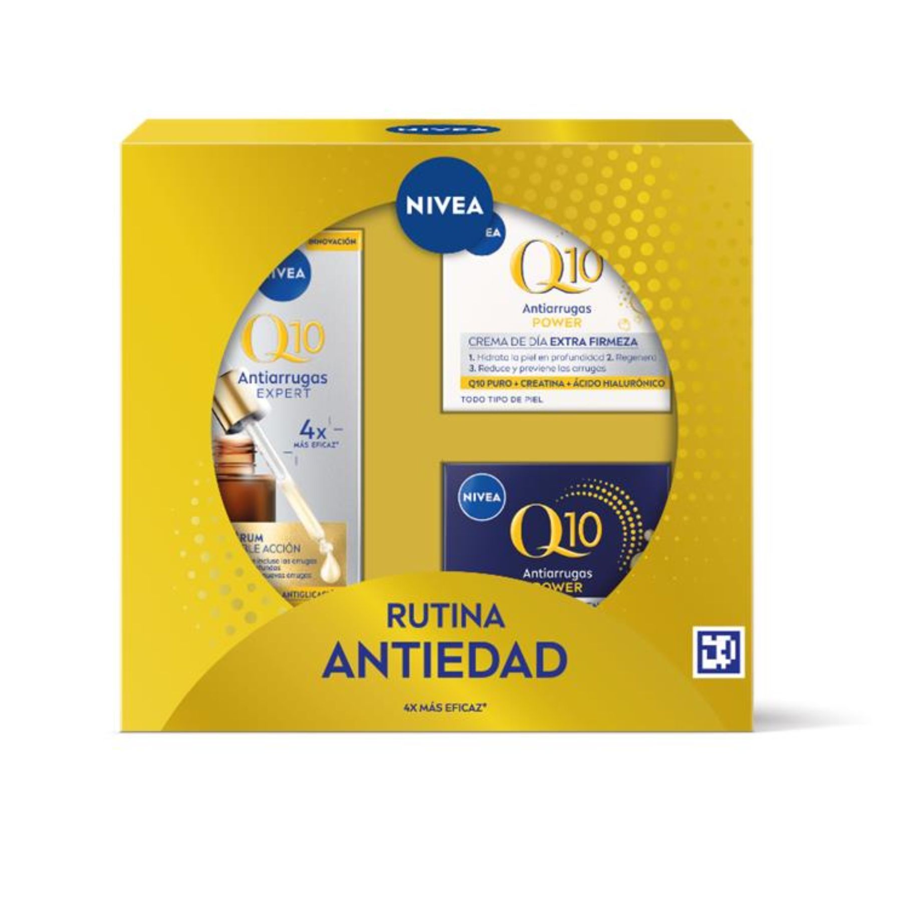 „Q10 24H Anti-Aging“ rutinos rinkinys su dieniniu kremu, naktiniu kremu ir serumu Kosmetikos rinkiniai