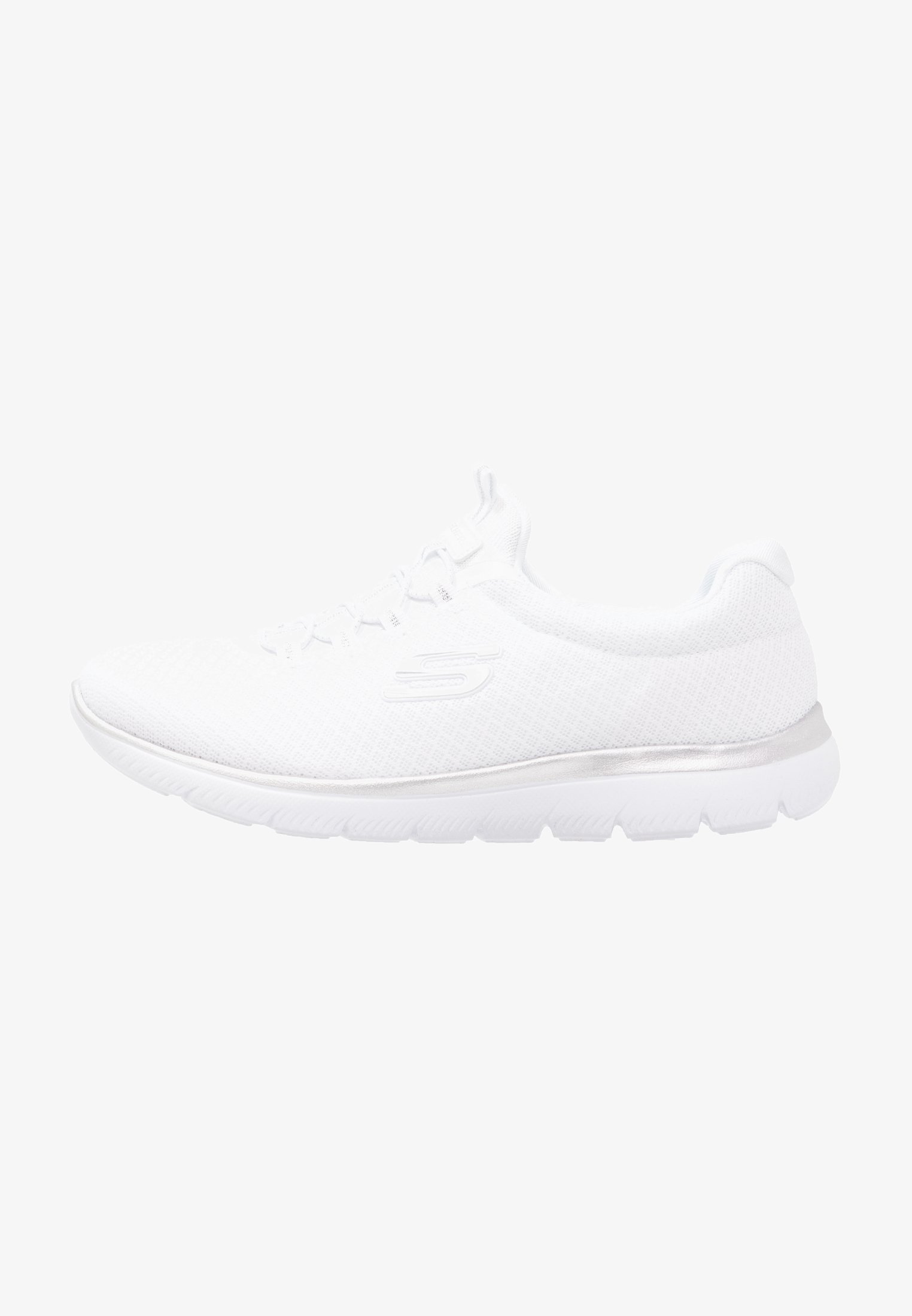 Skechers SUMMITS - Baskets - blanc/argent