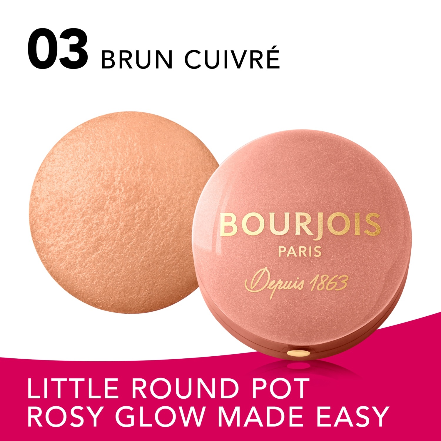 Bourjois rumenilo u maloj okrugloj teglici - 2 g
