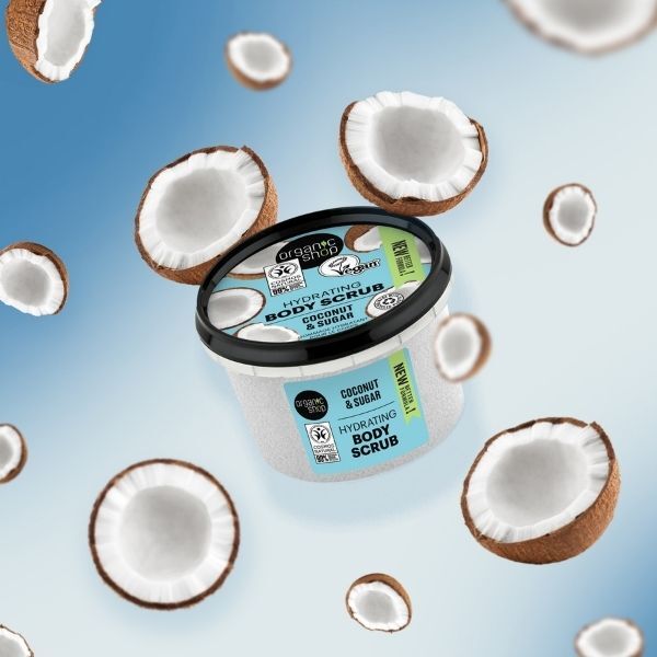 Organic Shop Feuchtigkeitsspendendes Körperpeeling Kokosnuss 250 ml