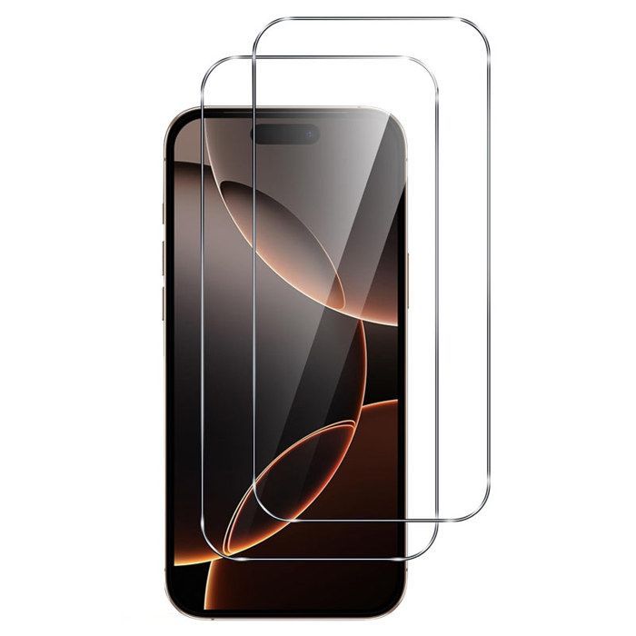 Lot de 2 Verre Trempé pour iPhone 16 Pro (6,3