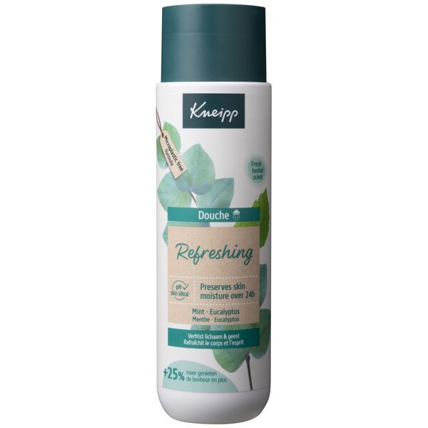 Kneipp atsvaidzinoša piparmētru-eikalipta dušas želeja<br>250ml - normālai ādai