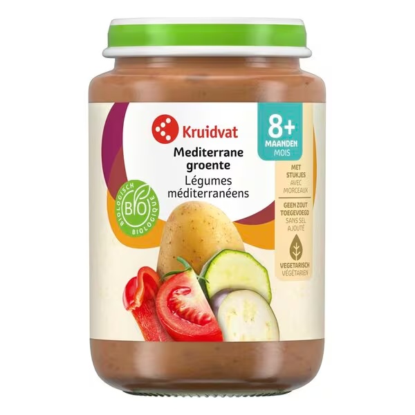 Kruidvat 8+M Organski mediteranski zelenjavni obrok<br>190