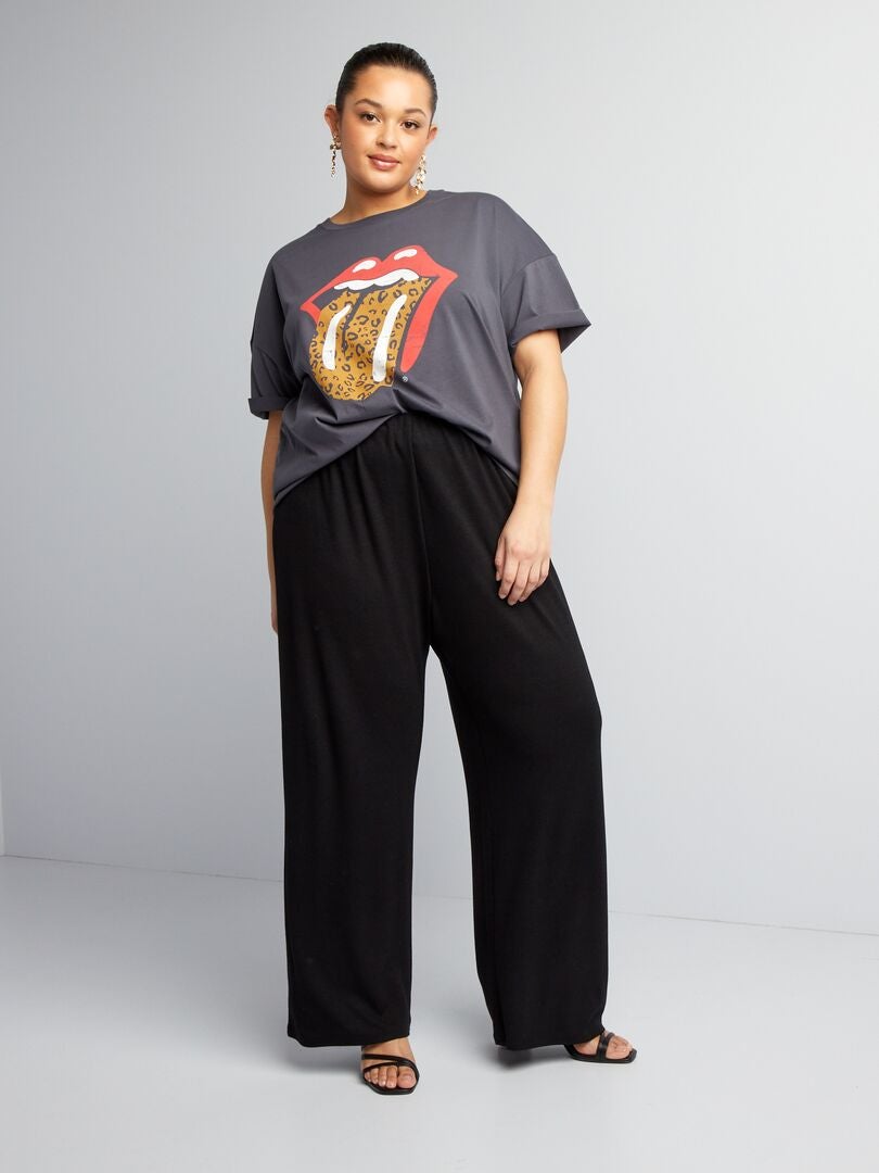 Rolling Stones T-shirt met korte mouwen - GRIJS