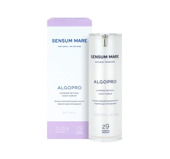 Sensum Mare Algopro R wysoce skoncentrowane serum regenerująco-kojące z retinalem 0,16% 30 ml