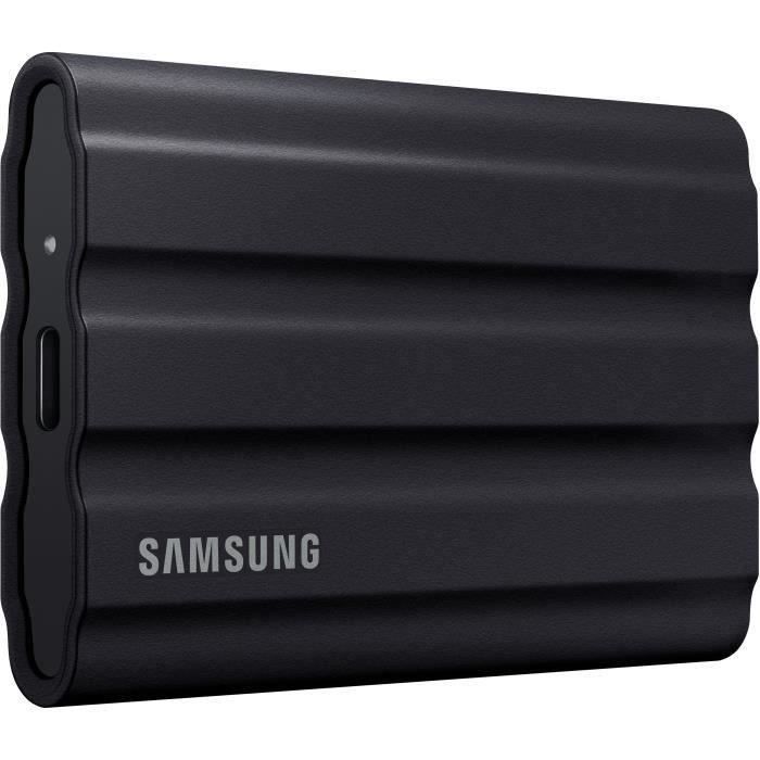 Disco duro externo SSD SAMSUNG T7 Shield negro de 2 TB MU-PE2T0S/EU