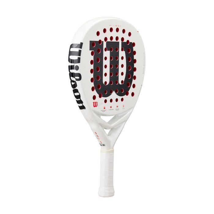 Pala de pádel WILSON BELA LS V3 Blanca / Roja / Negra (355 g) 2025