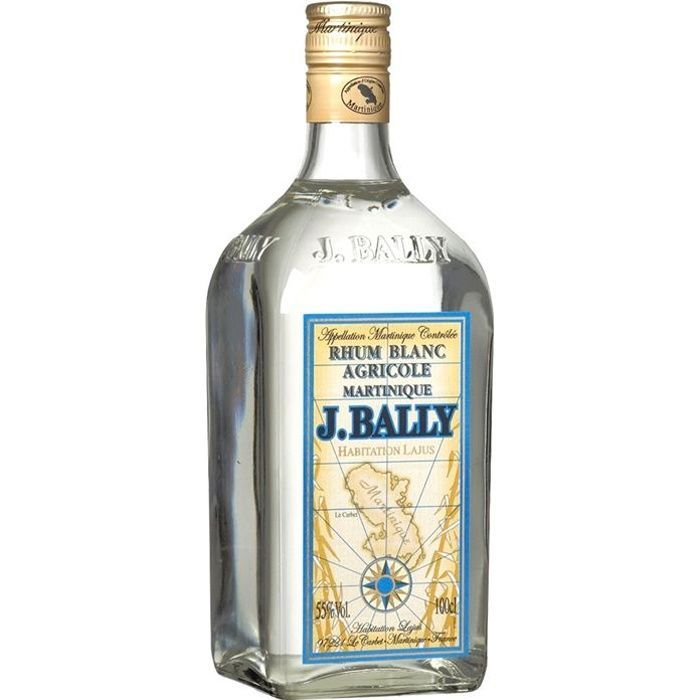 J. Bally White Agricultural Rum AOC Martinique 55%