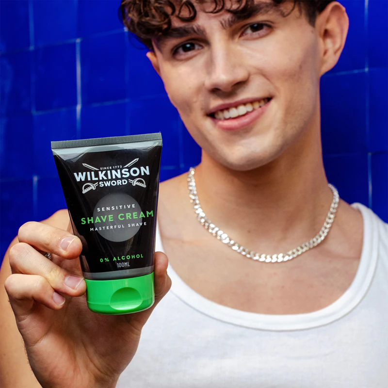 Creme de barbear Wilkinson Sword Sensitive para homens