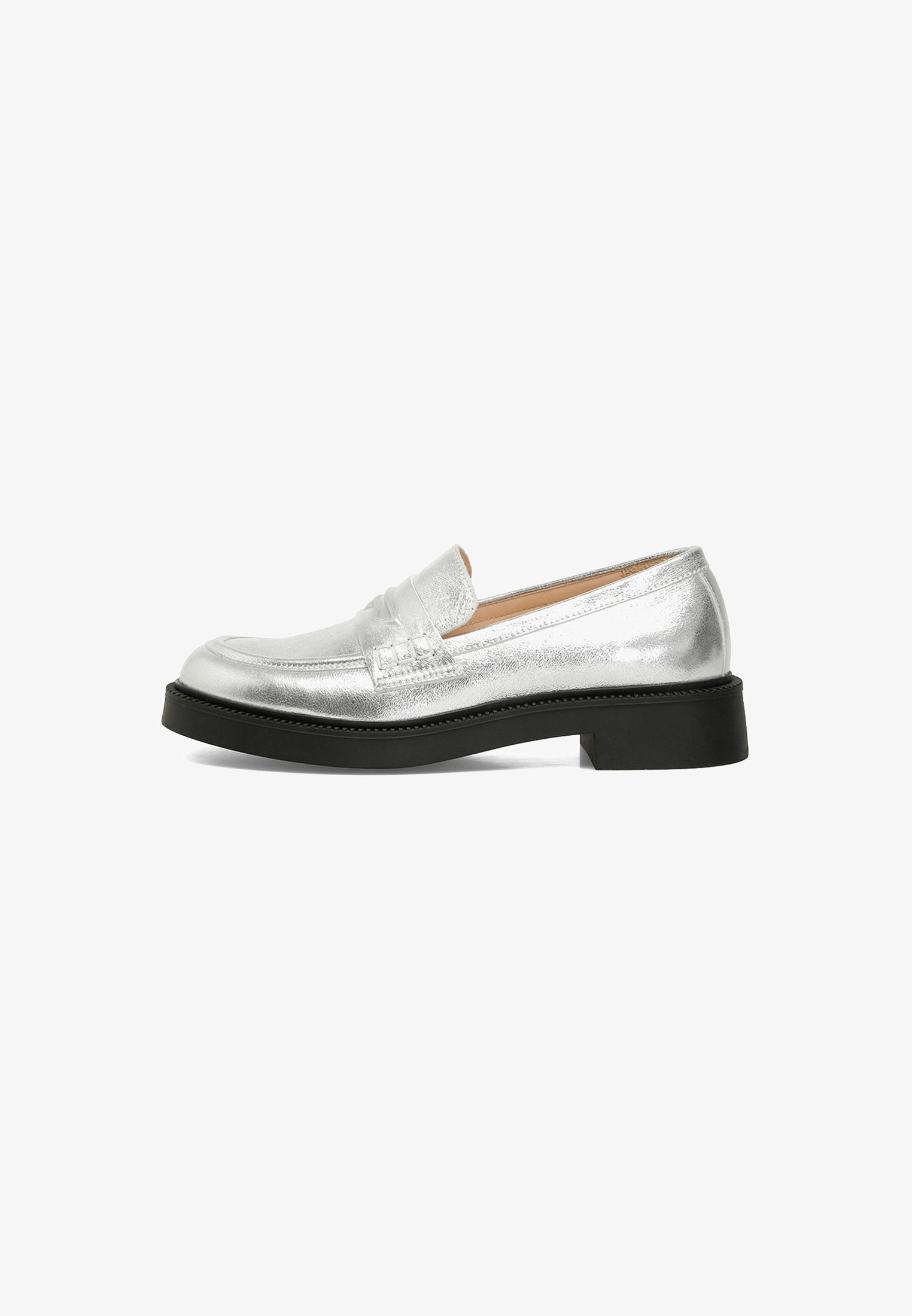 Nine West LOAFER LUNLER2 - Półbuty wsuwane - srebrne