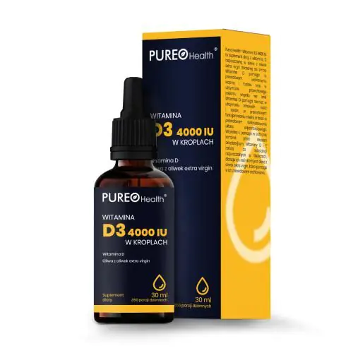 Pureo Health Witamina D3 4000 IU, Krople