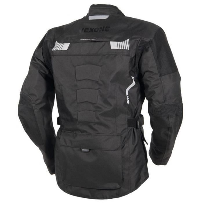 Chaqueta de moto Nexone Touring Adventure para hombre, 4 estaciones, talla XL, negra, nueva.