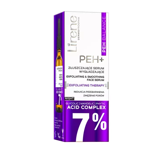 Lirene PEH  Balance złuszczające serum wygładzające na noc Exfoliating Therapy 30 ml