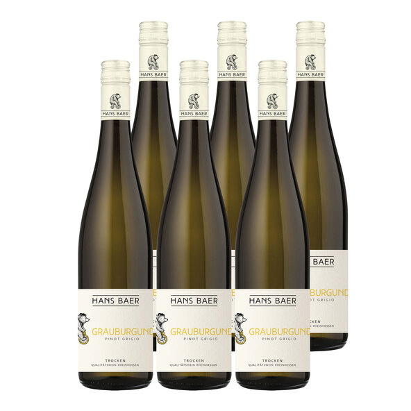 Pinot Gris Dry Rheinhessen QbA, 6 flessen van 0,75 l per stuk