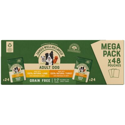 James Wellbeloved Adult Grain Free Pouches - Variety Pack