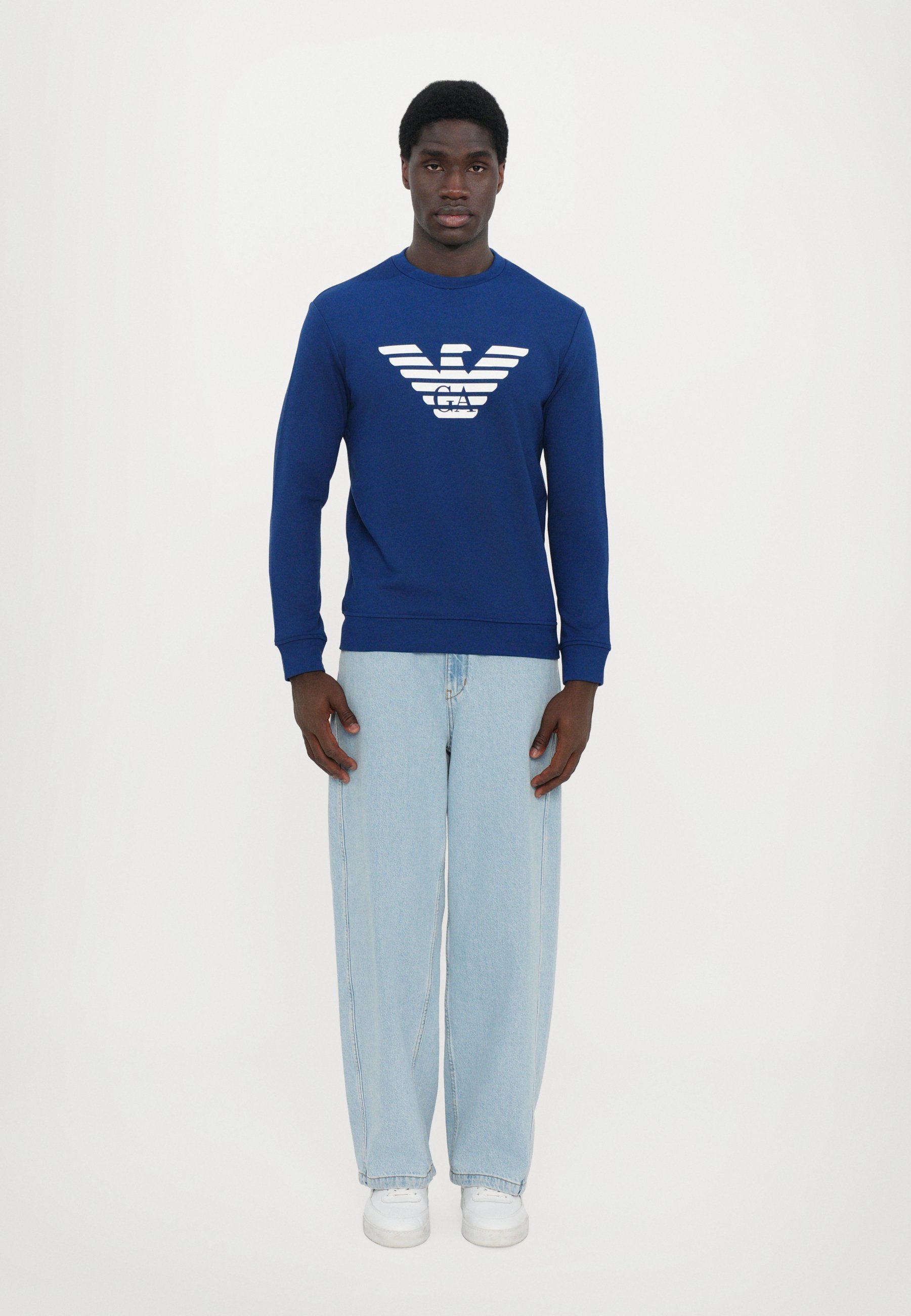 Emporio Armani FELPA - Sweatshirt - fantasia blu scuro