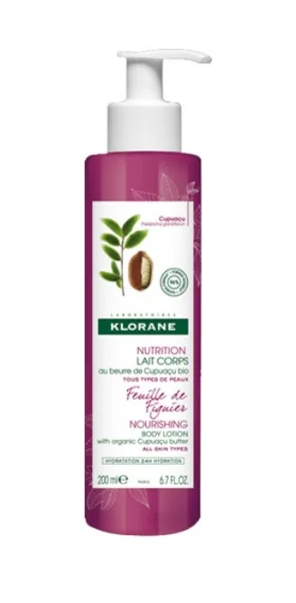 KLORANE Bodylotion met vijg 200 ml Hydraterende werking