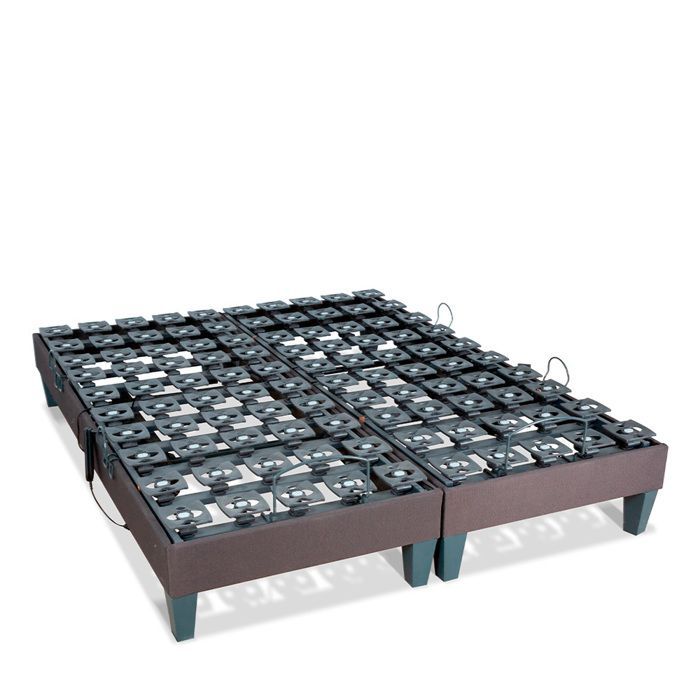 Juego de 2 bases de cama eléctricas Mondor, 2 x 90 x 200 cm, con somier de láminas.