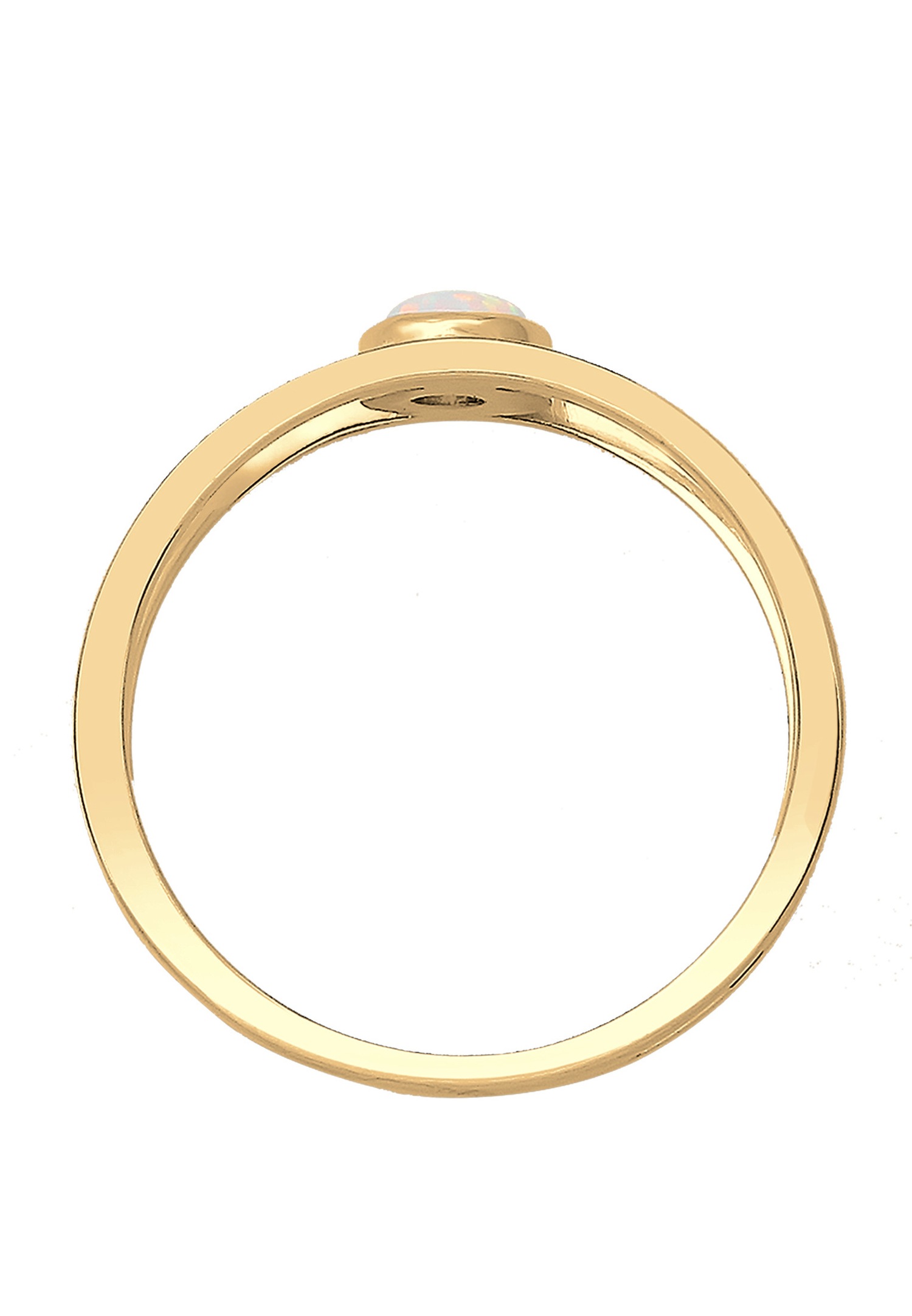 Elli Femmes Opale Synthétique à Double Sein en Argent Sterling 925