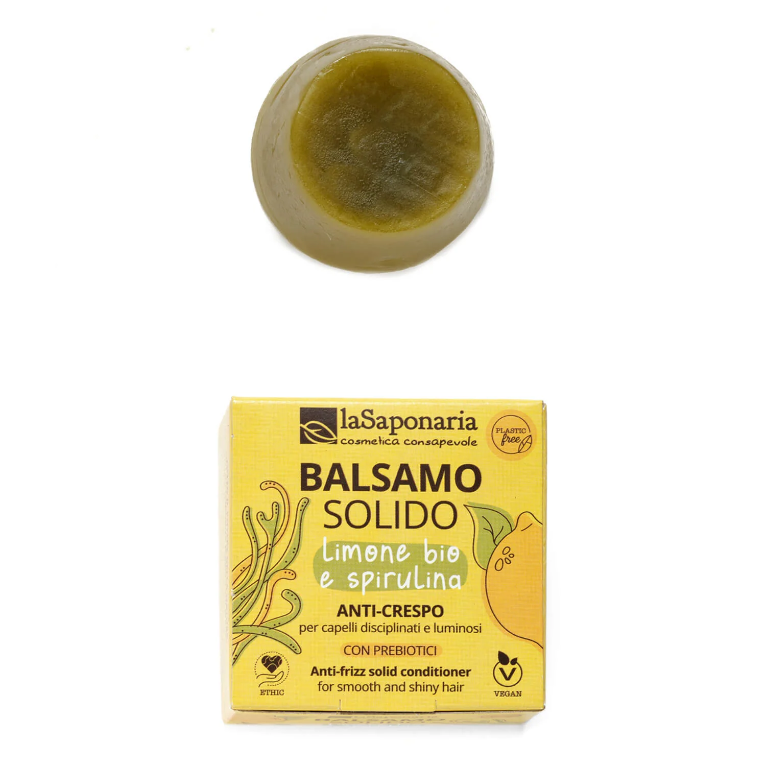 Capelli e Cute Balsamo solido lucidante e anti-crespo - Balsamo Disciplinante/Anticrespo Capelli