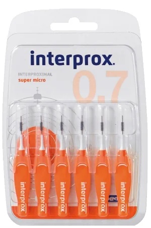 INTERPROX Interprox Super Micro 6 interdentale borsteltjes oranje