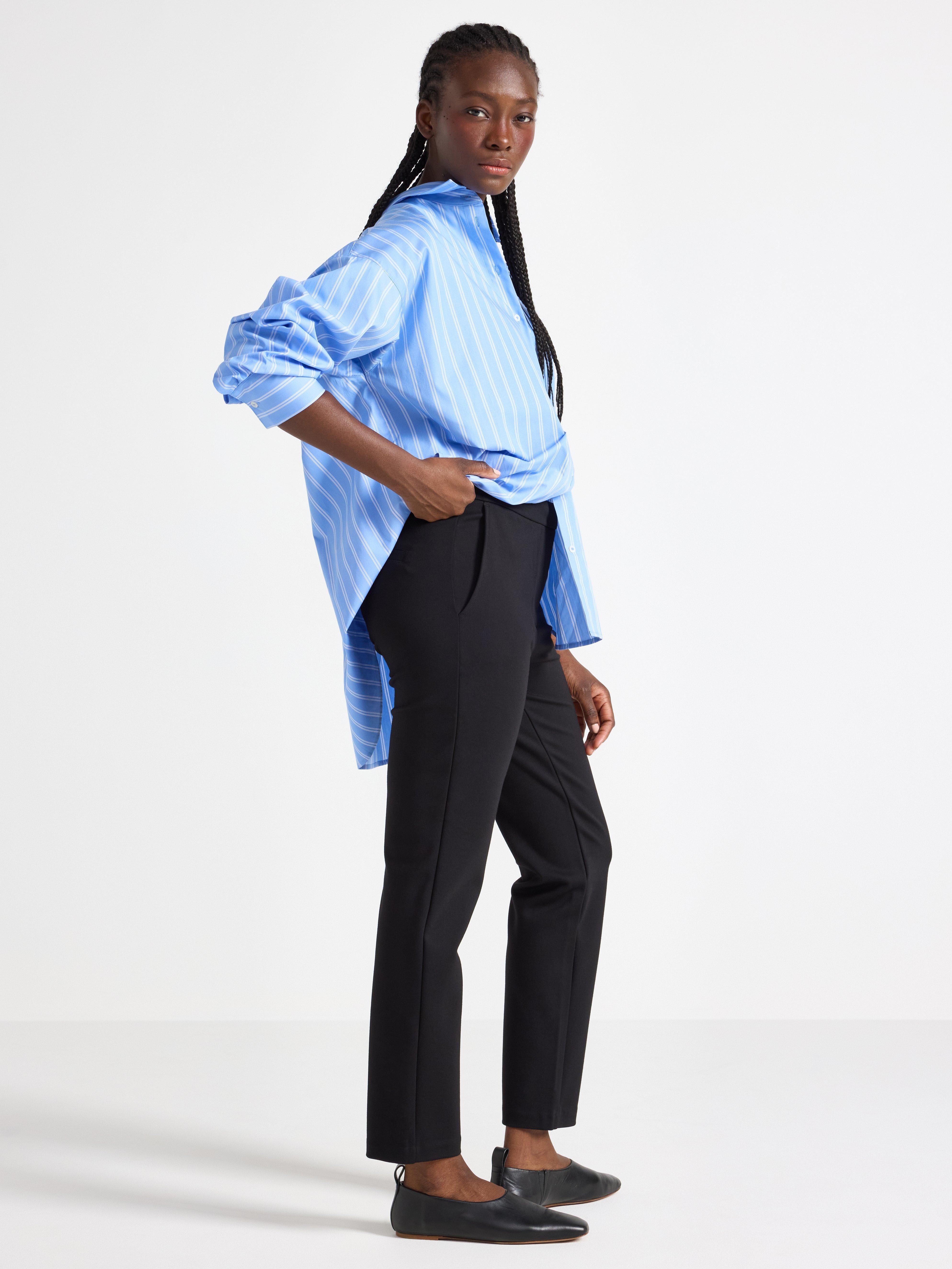 Calça cropped preta